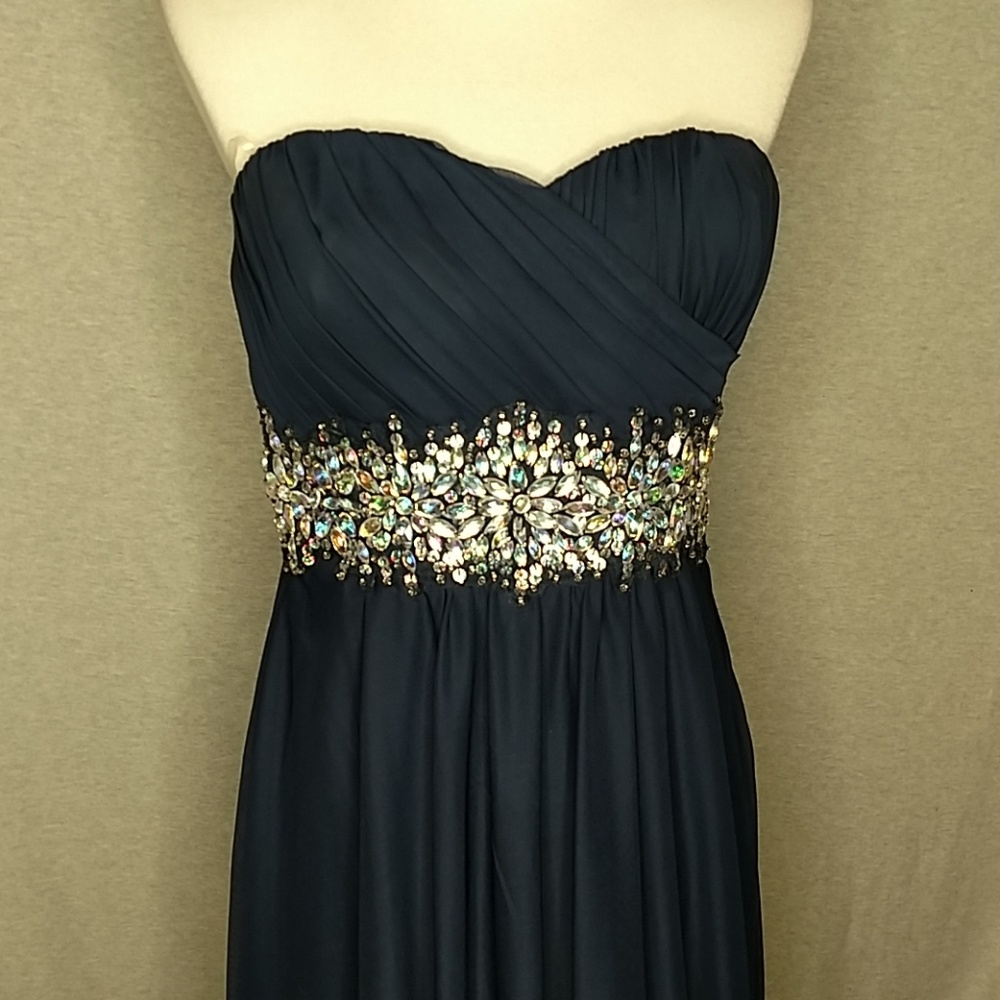 Navy blue formal dress